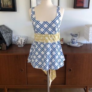 Anthropologie Viola peplum spring top size 12
